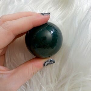 Green jasper sphere
